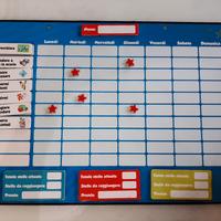 Tabella delle ricompense per bambini calamitata