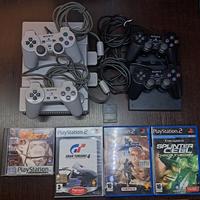 ps2 e ps1 con controller e giochi