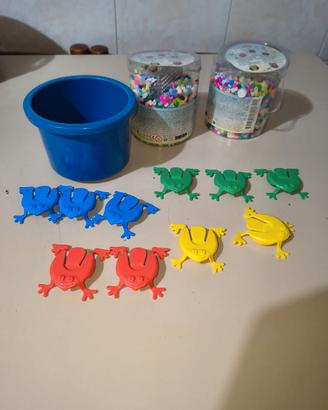 Giochi di perline e salta la rana