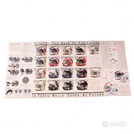 Depliant pubblicitario caschi epoca MDS Formula