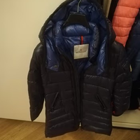 Moncler 8 anni 128 cm Blu Navy Originale CAPPOTTO