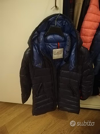 Moncler 8 anni 128 cm Blu Navy Originale CAPPOTTO