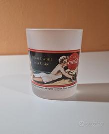 Bicchiere Coca Cola vintage anni 90