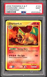 carta pokemon Charizard  103/100 Stormfront PSA9 