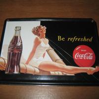 CALAMITA TARGA COCA COLA vintage tabella metallo