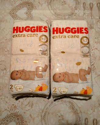 80 Pannolini Huggies Extra Care taglia 2