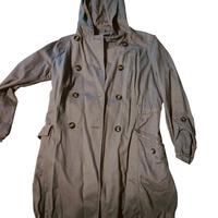 Parka / Trench leggero con cappuccio – colore grig