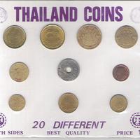 Thailand Coins 20 monete d'epoca baht e satang