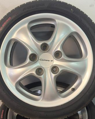 CERCHI Originali Porche Carrera 4+Gomme 993/997
