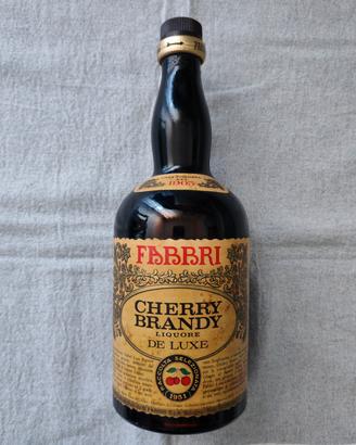 Bottiglia vintage di Cherry Brandy Fabbri
