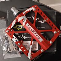 Pedali alluminio MTB Rockbros rossi