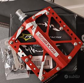 Pedali alluminio MTB Rockbros rossi