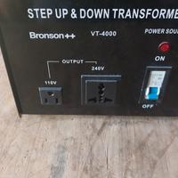 Trasformatore  220Vac a 110Vac e 240 vac