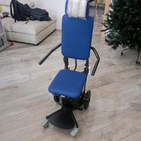 montascale a ruote con poltroncina