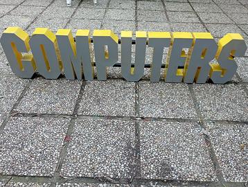 INSEGNA LUMINOSA.COMPUTERS. (F3)