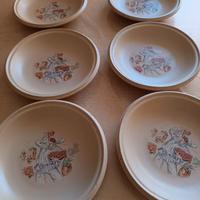 Set 6 piatti fondi per spaghettata diametro 21 cm