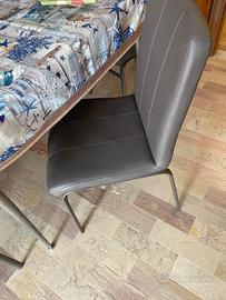 3 sedie imbottite mondo convenienza tortora monaco