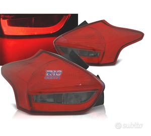 FANALI FORD FOCUS 3 HATCHBACK 14- BAR LED ROSSO AF