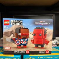LEGO Brickheadz 40668 - Captain America & Red Hulk