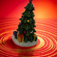 decorazione natalizia, albero natale per acquario 