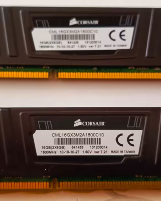 16 GB (2x8 GB) RAM DDR3