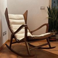 Sedia a dondolo mod. 572 per Cassina 1955