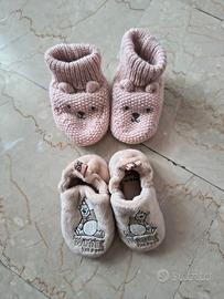 Pantofole scarpine neonata/o 0-6 mesi