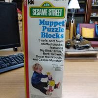 gioco giocattolo vintage Muppets Puzzle Blocks 