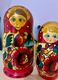 Matrioska russa 7 pezzi decorata a mano - 20cm