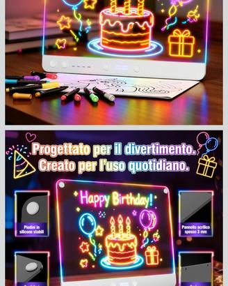 Lavagna luminosa da disegnare.