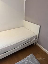 Letto singolo completo di rete e materasso