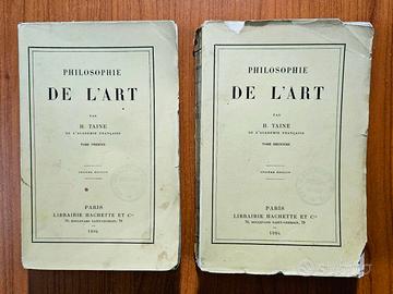 Philosophie De L'Art - Taine - Hachette 1904 2 Vol