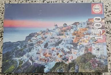 Puzzle Educa 1500 pezzi Santorini Grecia