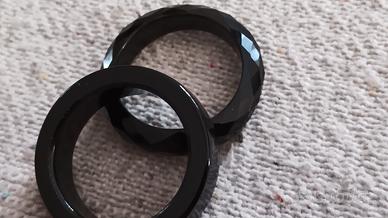 anelli in pietra naturale giada nera