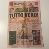 La gazzetta dello sport CAMPIONI DEL MONDO