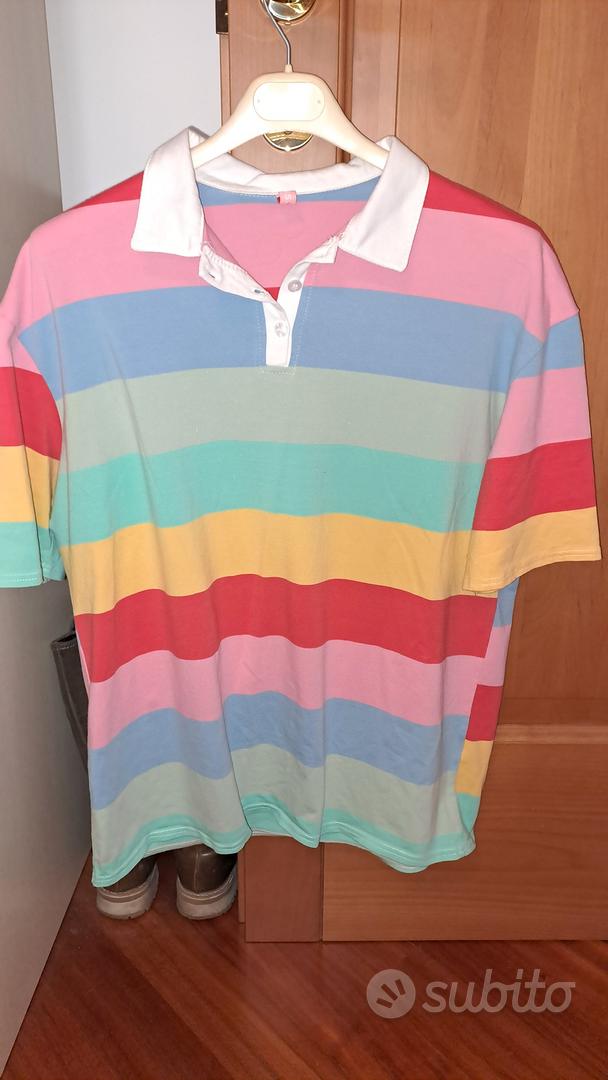 Maglia sale balenciaga arcobaleno