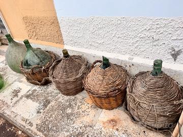 Damigiane d’epoca ( produzione arrigianale )