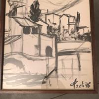 Quadro città bianco e nero