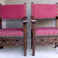 COPPIA DI POLTRONE A SEGGIOLONE