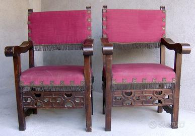 COPPIA DI POLTRONE A SEGGIOLONE