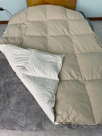 Piumino d'Oca Letto Singolo Beige Panna