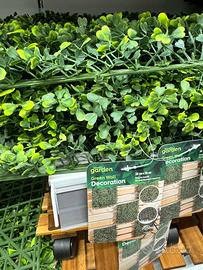 Aiuola copertura verde sintetica da giardino 38x38