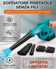 soffiatore 2 batterie 48v Pulizia foglie giardino 
