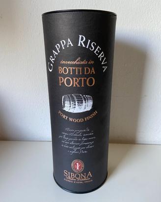 Scatola originale Grappa Sibona Riserva