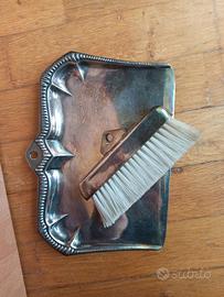 Set raccogli briciole in silver plate IBIS argento