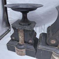 TRITTICO OROLOGIO MARMO CM ROMANET MARSEILLE CON C