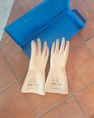 guanti isolanti dielettrici per elettricista