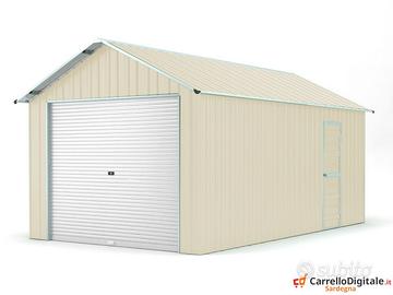 Prefabbricato box cantiere  360x610 avorio