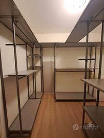 Cabina armadio componibile in ferro e Pvc (6mq)