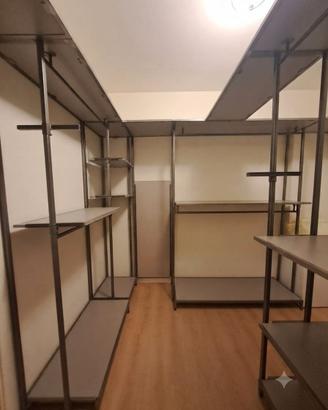 Cabina armadio componibile in ferro e Pvc (6mq)